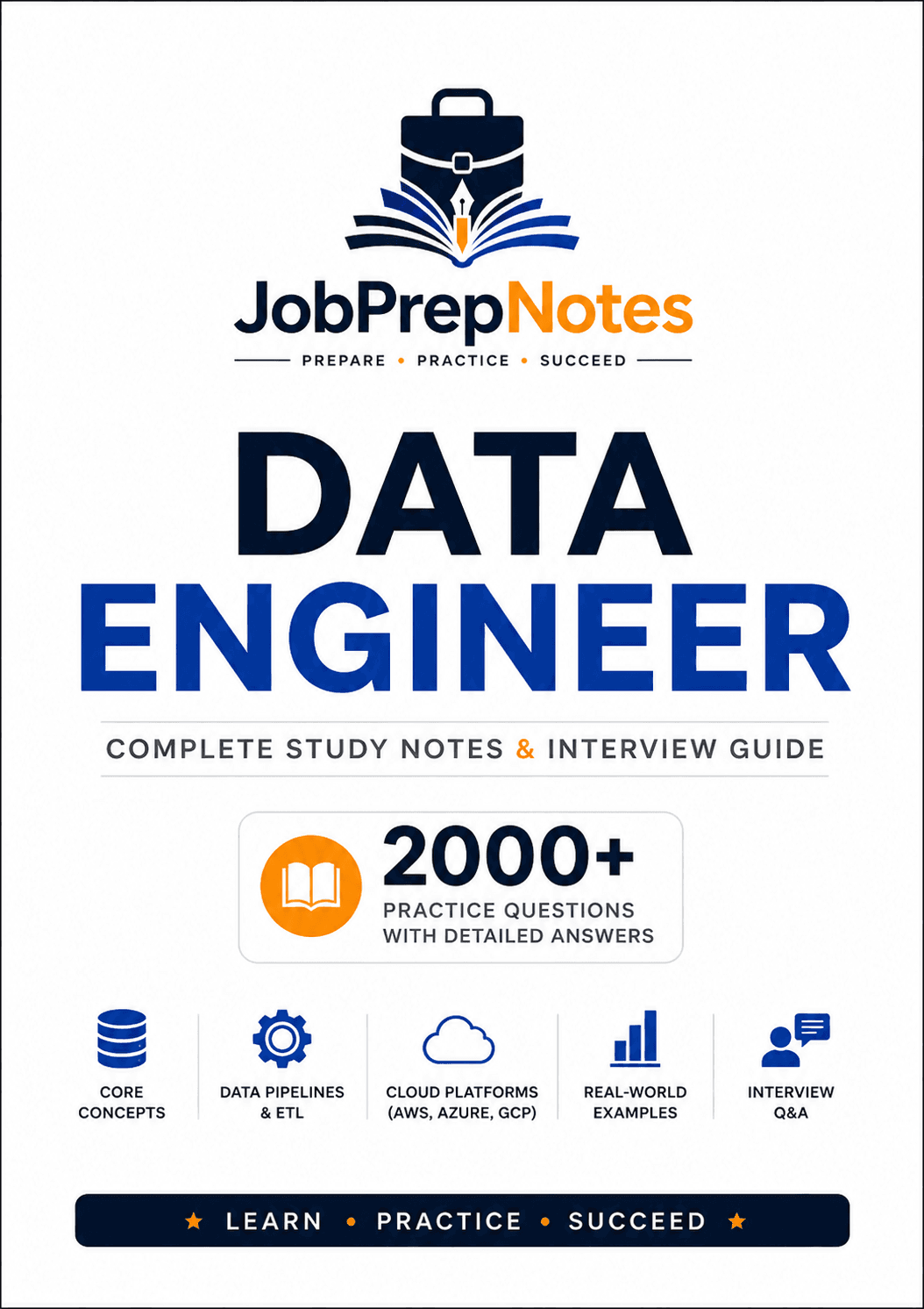 Data Engineering Interview Questions 2000+ β interview preparation PDF cover